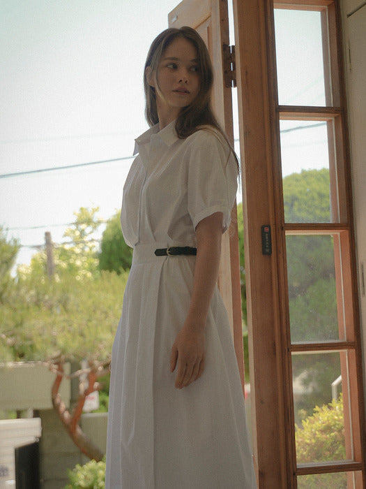 [TILLIDIE] Roll up shirt ops_Ivory