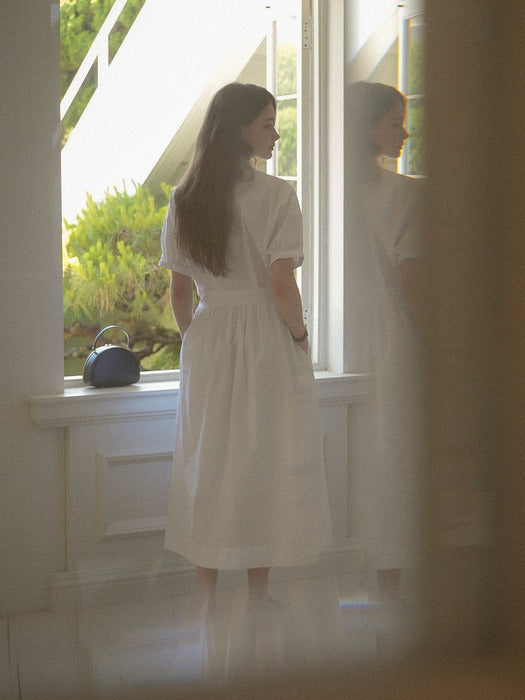 [TILLIDIE] Roll up shirt ops_Ivory