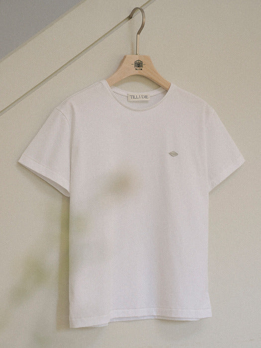 [TILLIDIE] Silket cotton half sleeve t-shirt[2color]