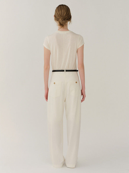 Kindersalmon Jersey Top Ivory