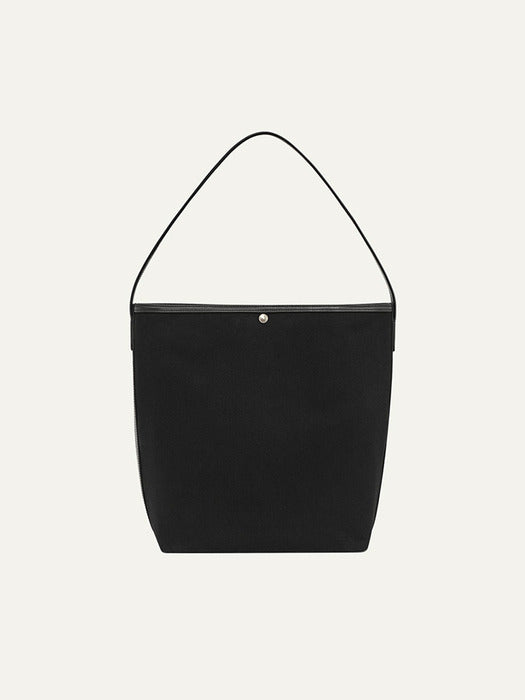 Kindersalmon Posell Canvas Shoulder Bag Black