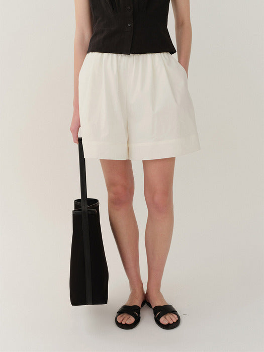 [Kindersalmon] Posell Canvas Shoulder Bag Black