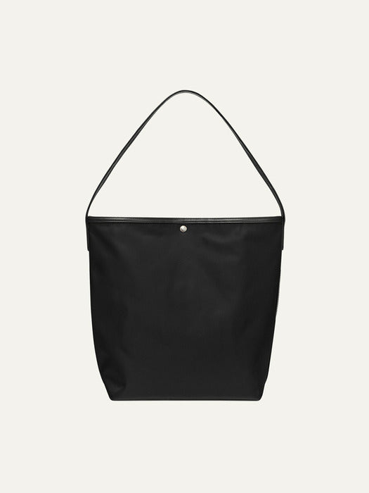 Kindersalmon Posell Nylon Shoulder Bag Black