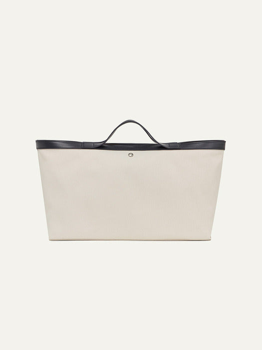 Kindersalmon Posell Canvas Tote Bag Ecru