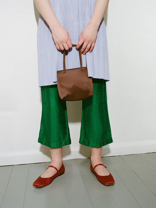 Little Silk Bag Dark Brown