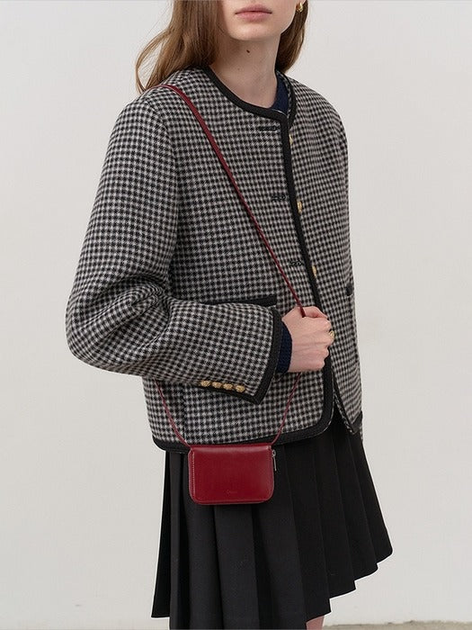 [dunst] ESSENTIAL MINI CARD BAG BURGUNDY_UDBA4E210R2