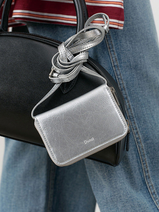 [dunst] ESSENTIAL MINI CARD BAG SILVER_UDBA4E210SV