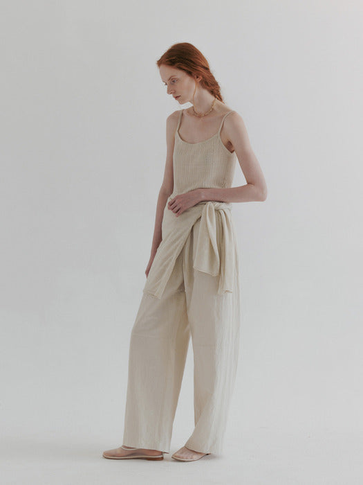 [moia] stripe cl pants (beige)