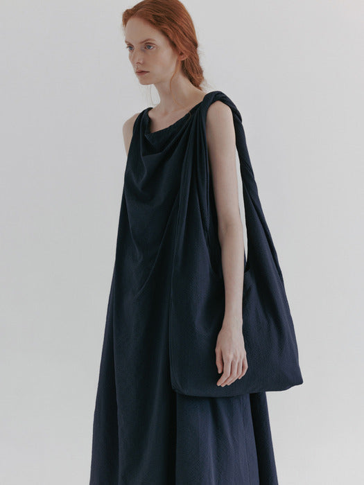 [moia] seersucker dress (navy)