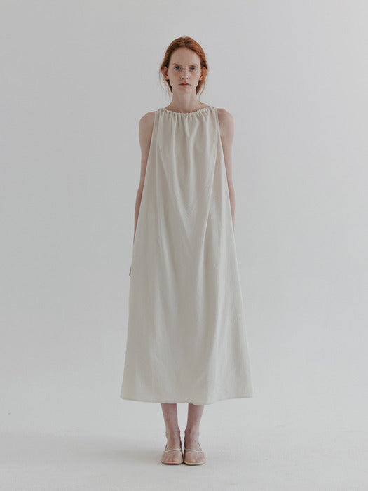 [moia] seersucker dress (ecru)