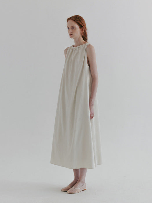 [moia] seersucker dress (ecru)