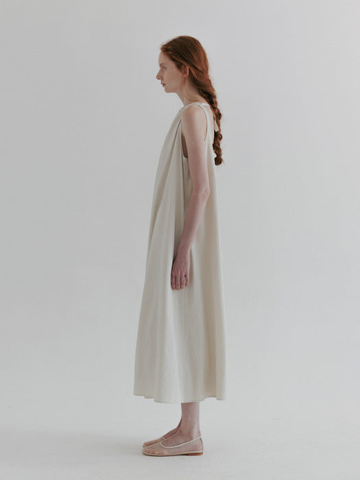 [moia] seersucker dress (ecru)