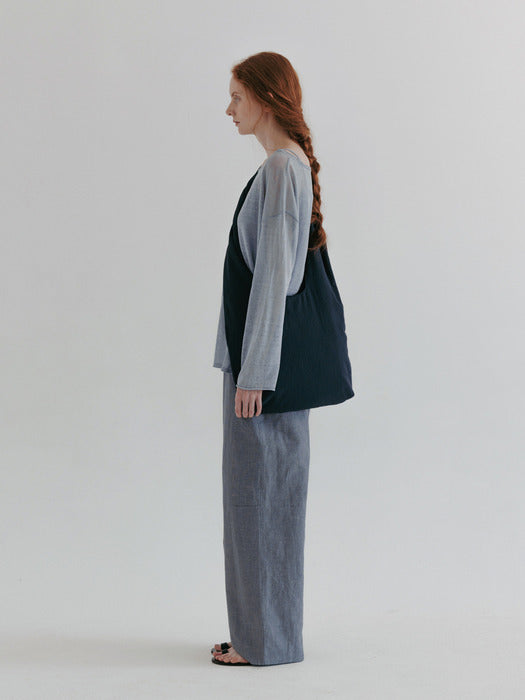 [moia] sheer linen knit (skyblue)