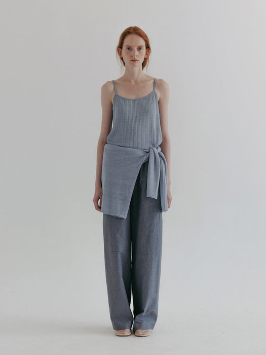 Moia ribbed sleeveless (skyblue)