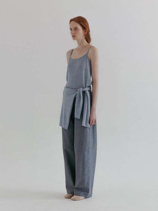 Moia ribbed sleeveless (skyblue)