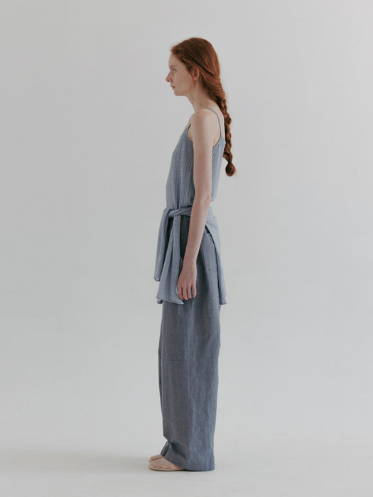 Moia ribbed sleeveless (skyblue)