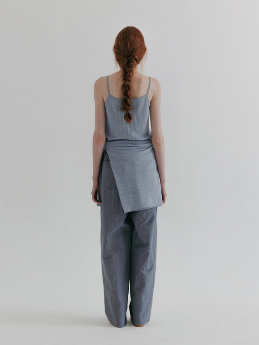 Moia ribbed sleeveless (skyblue)