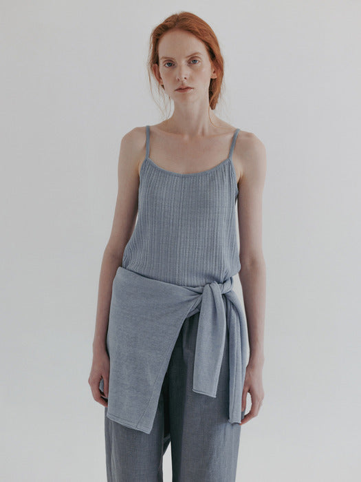 Moia ribbed sleeveless (skyblue)