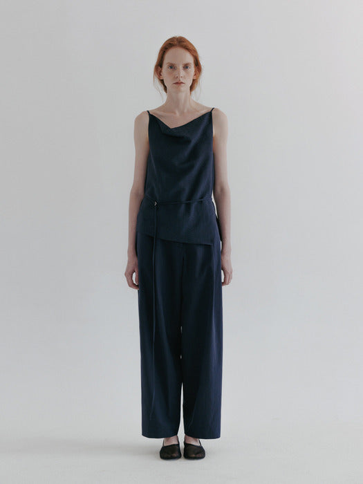 [moia] square cowl sleeveless (navy)