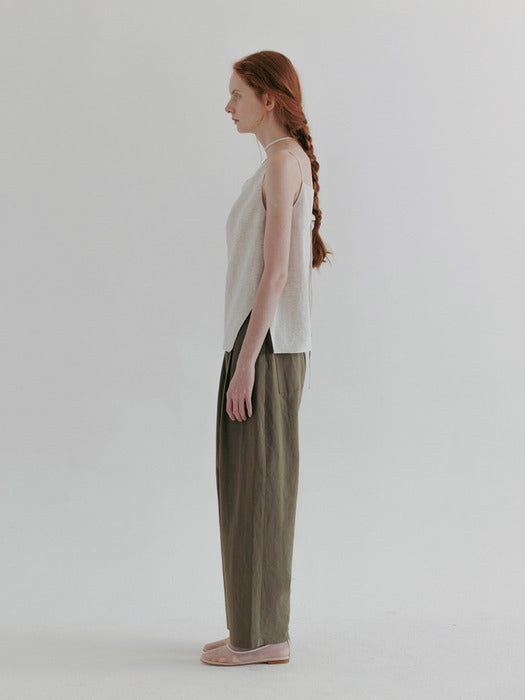 [moia] square cowl sleeveless (natural)