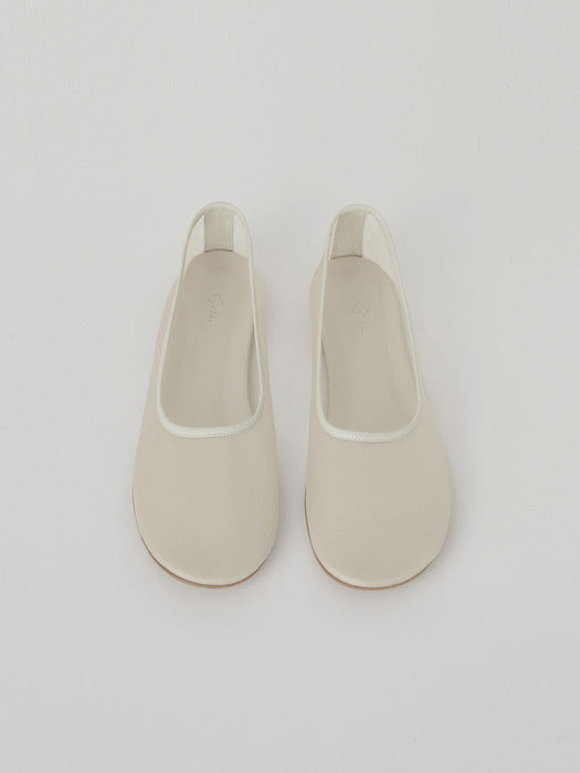 [moia] mesh flat shoes (ivory)