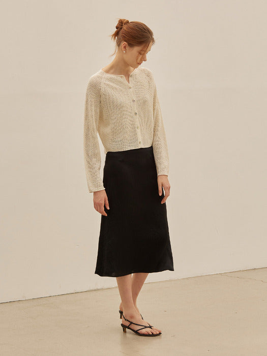 Mango Maniplease Tulip Satin Skirt