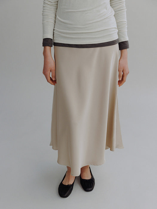 Mango Maniplease Shell Satin Skirt