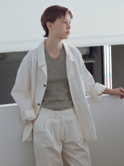 French work jacket (White)