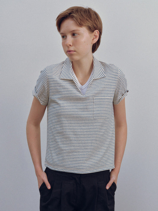 Nothing Written Elio pocket polo (Stripe)