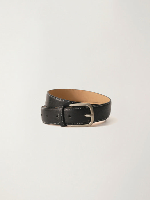 [nothing written] Classic leather belt (Black)
