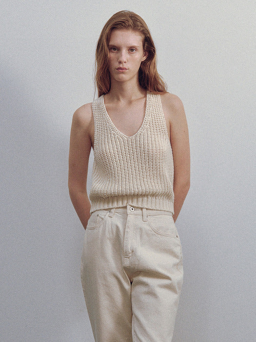 Nothing Written Greta knit top (Ivory)