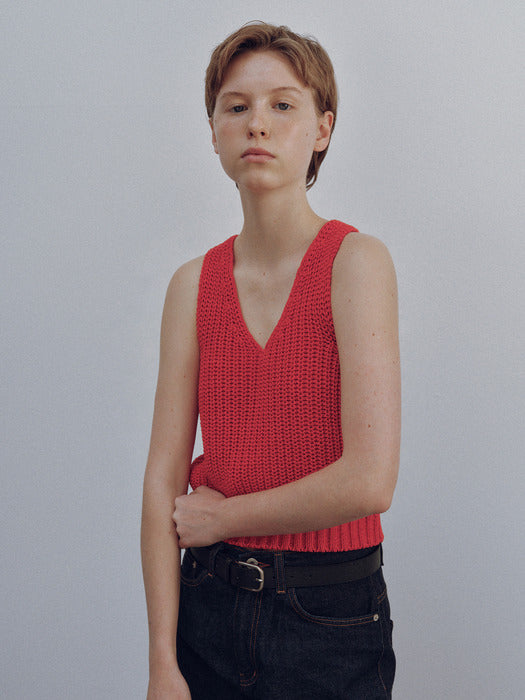 Nothing Written Greta knit top (Red)
