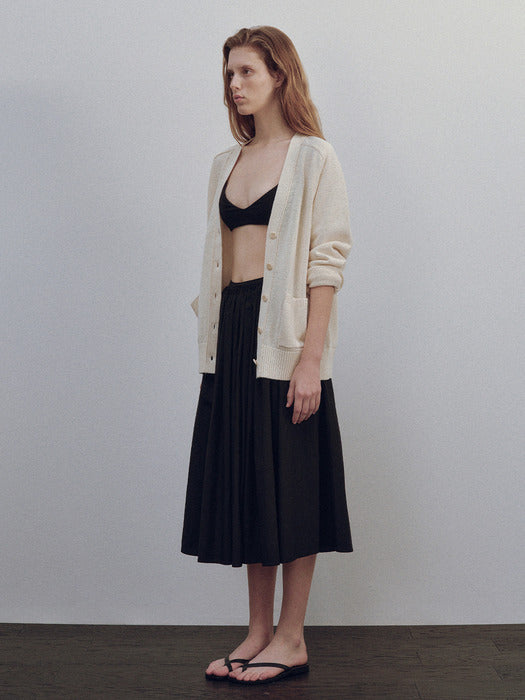 Classic paper cardigan (Ivory)