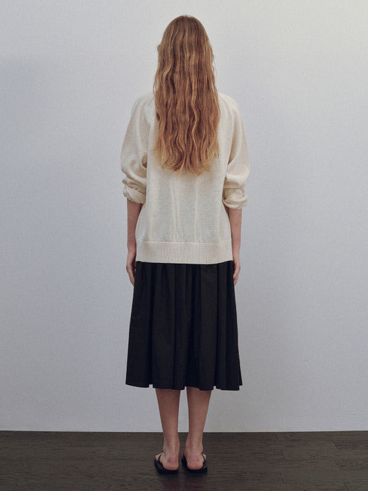 Classic paper cardigan (Ivory)