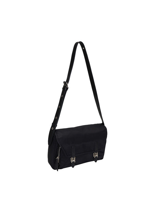 [vunque] Hey Double Pocket Shoulder S (Hey Double Pocket Shoulder Small) Black