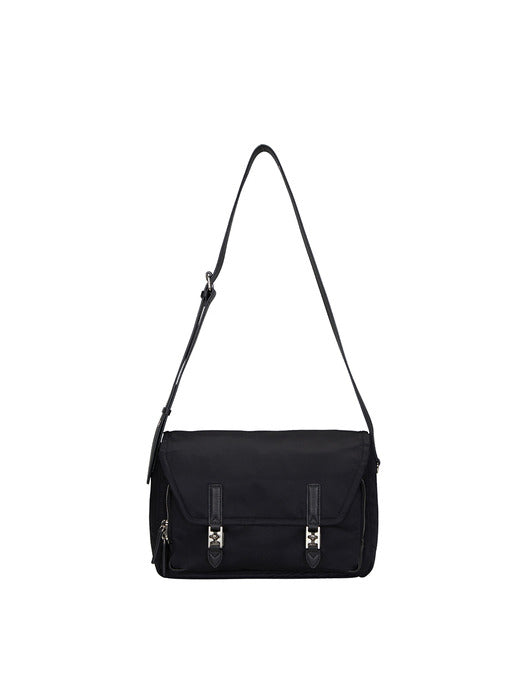 [vunque] Hey Double Pocket Shoulder S (Hey Double Pocket Shoulder Small) Black