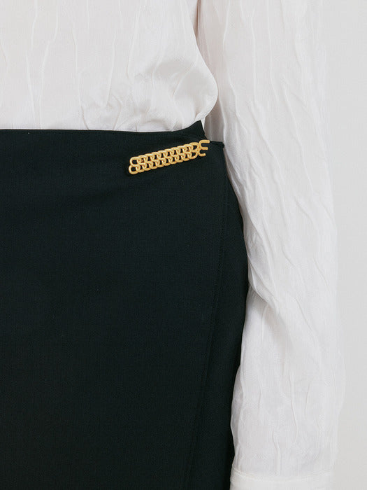 Eenk Zollie Chain Symbol Brooch - Gold