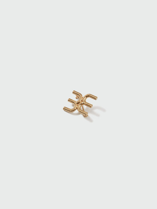 Eenk Zole Petit Symbol Brooch - Gold