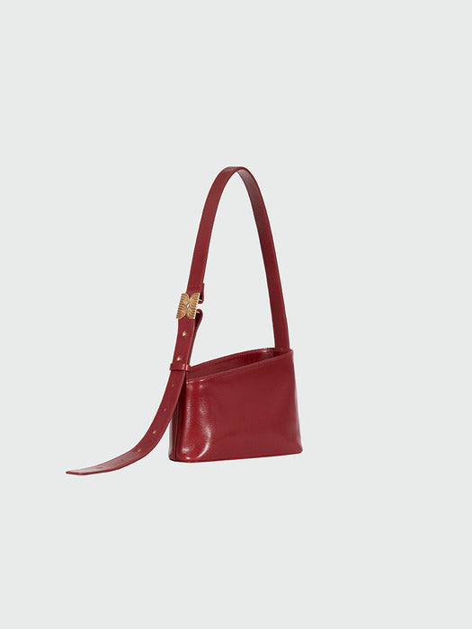 Eenk Halos Small Trapezoid Shoulder Bag - Red