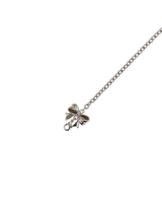 [vunque] Silver Balaca Cross Chain Strap