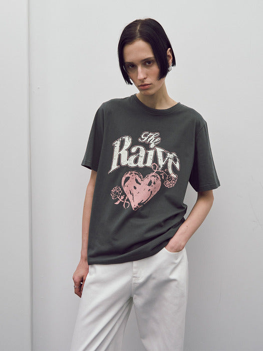 Raive Drawing Heart Graphic T-shirts