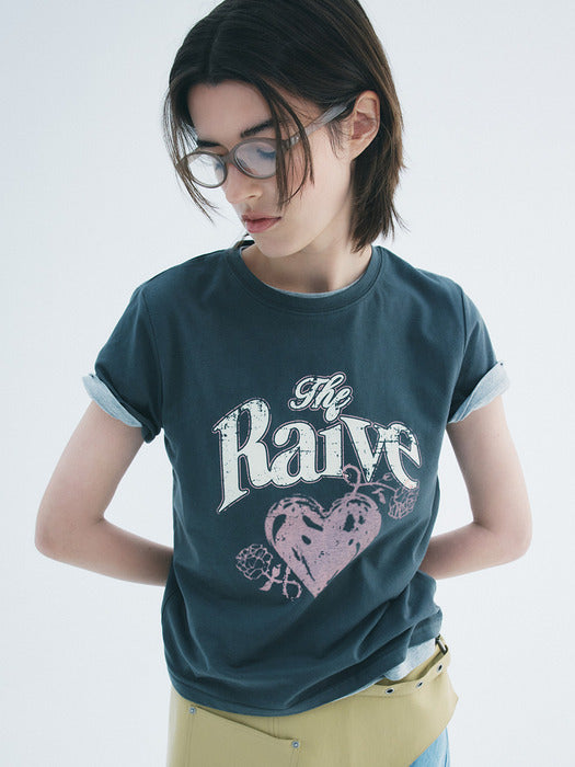 Raive Drawing Heart Graphic T-shirts