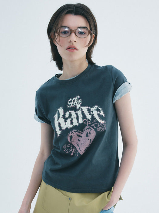 Raive Drawing Heart Graphic T-shirts