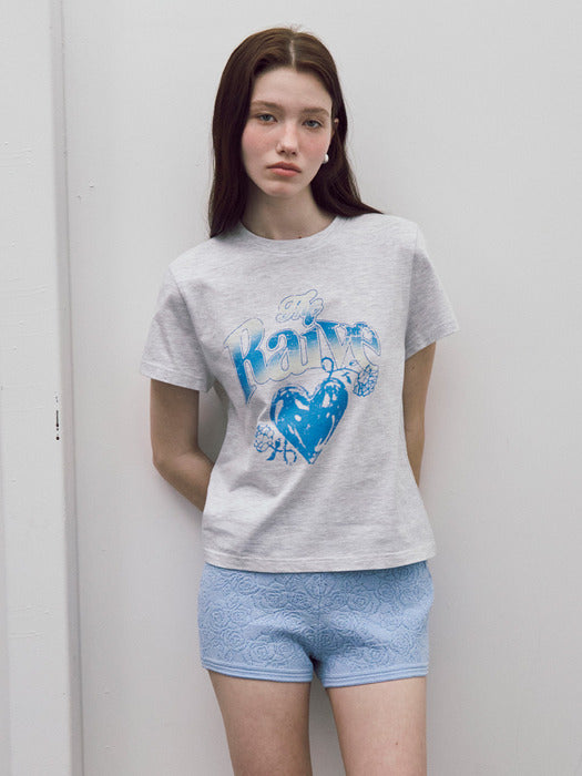 [raive] Drawing Heart Graphic T-shirts VW4AE101_3color
