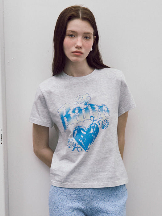 Raive Drawing Heart Graphic T-shirts
