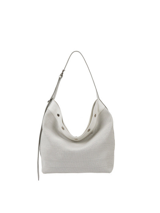 Vunque Perfec Button Up Net Hobo L Sage Green