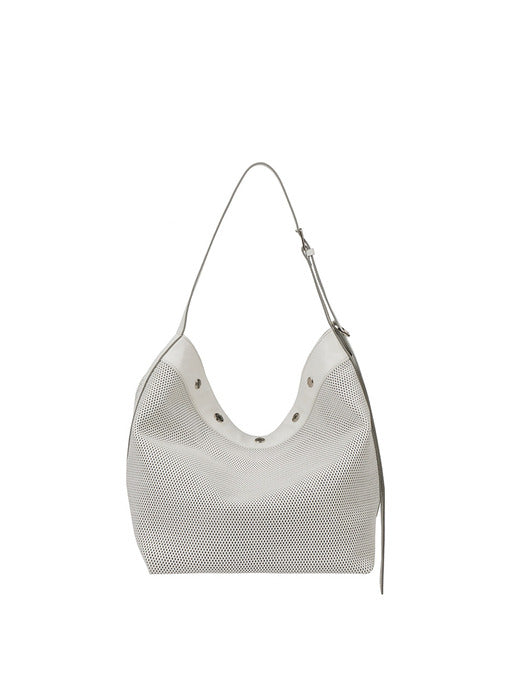 Vunque Perfec Button Up Net Hobo L Sage Green