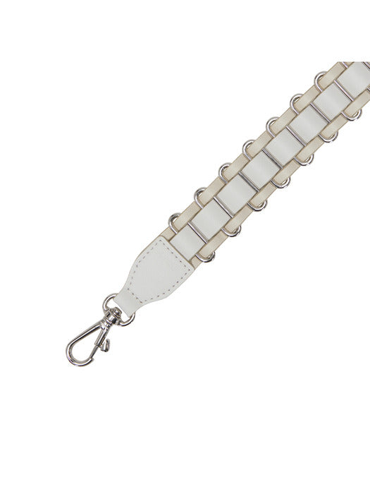 [vunque] Leather Twist Strap Ivory