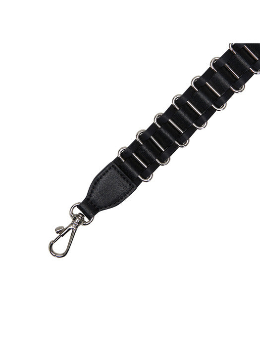 [vunque] Leather Twist Strap (레더 트위스트 스트랩) Black