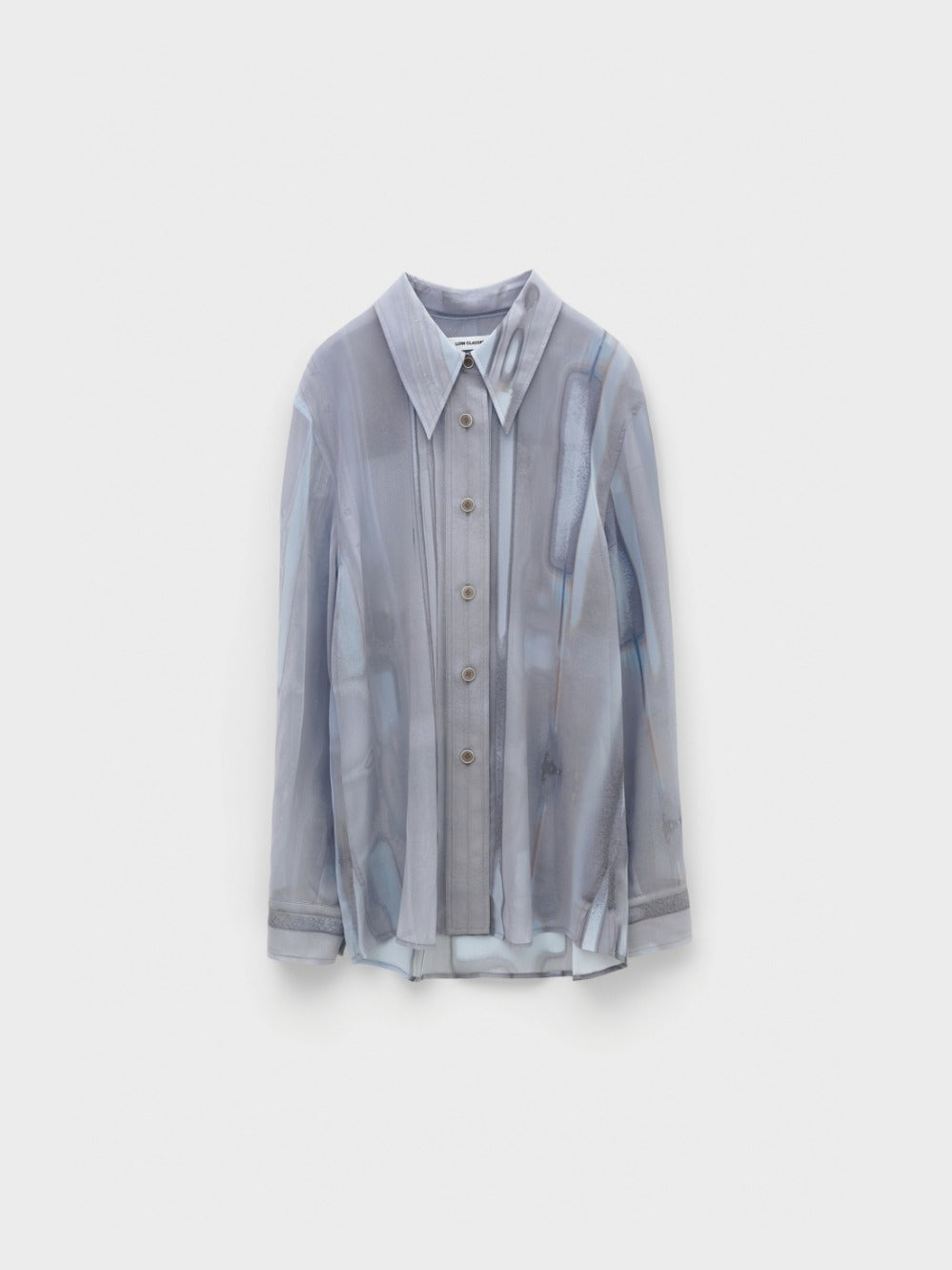 Low Classic See-Through Print Shirt Print Shirt